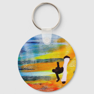 keychain capoeira mma martial arts axe samba