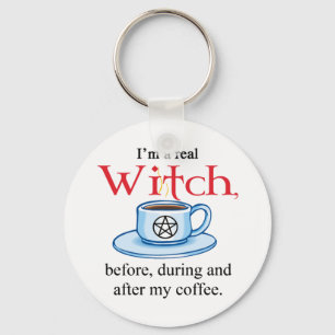 keychain Coffee Witch