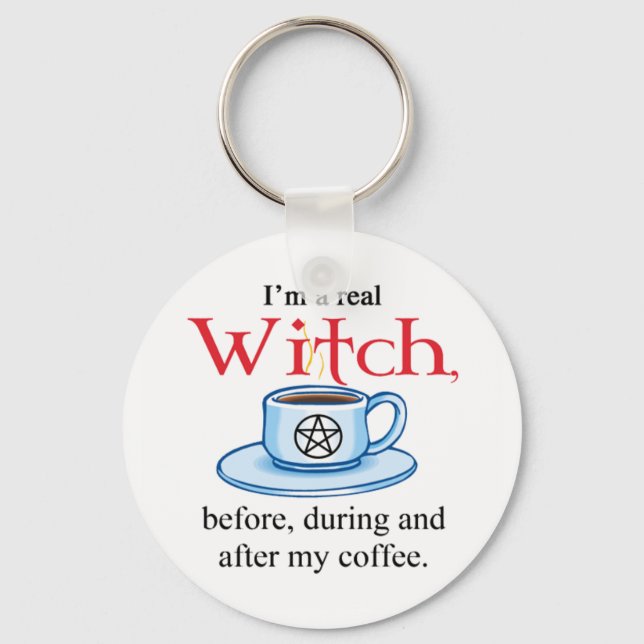 keychain Coffee Witch (Front)