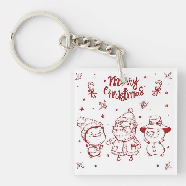 Keychain | Cute Christmas Characters   (Front)