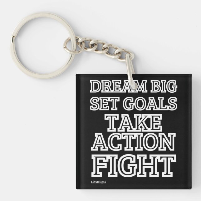 keychain "DREAM BIG..." (Front)