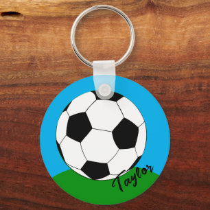 Keychain for Soccer fans Monogrammed / Football
