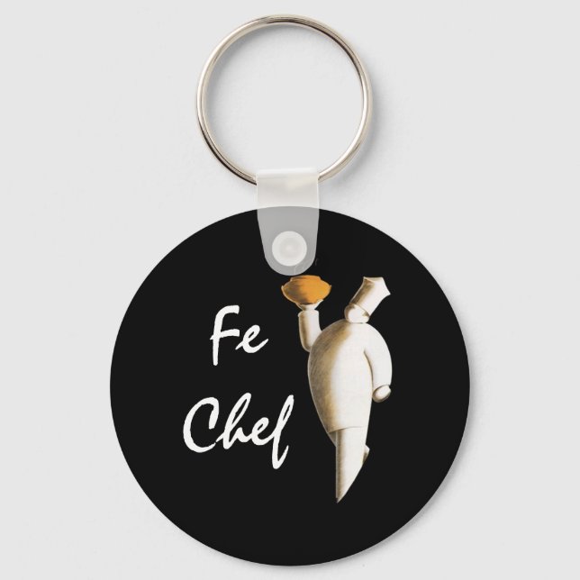 KEYCHAIN FOR THE FE = IRON ELEMENT FE CHEF (Front)