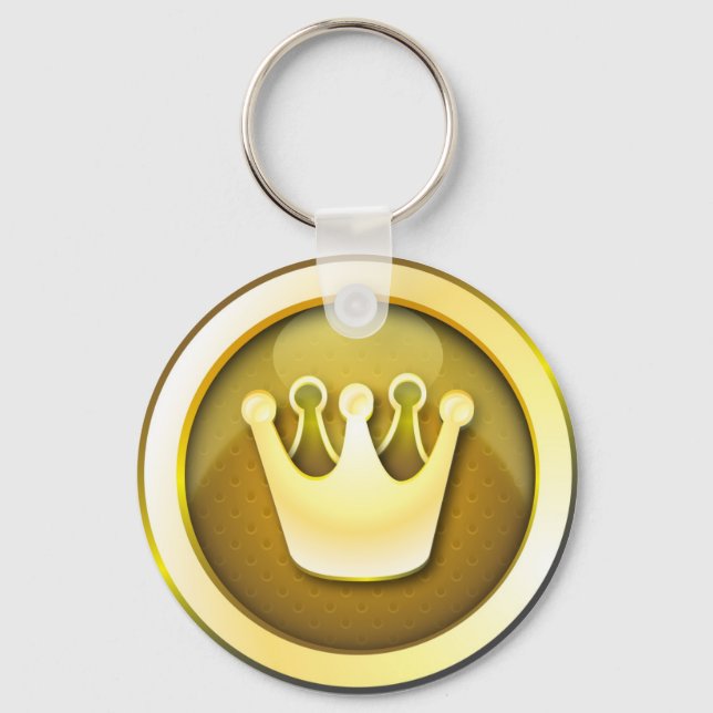 Keychain glossy crown symbol (Front)