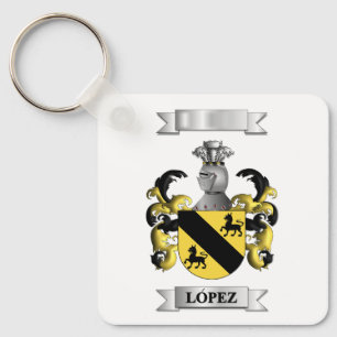 Keychain Lopez Surname And Shield