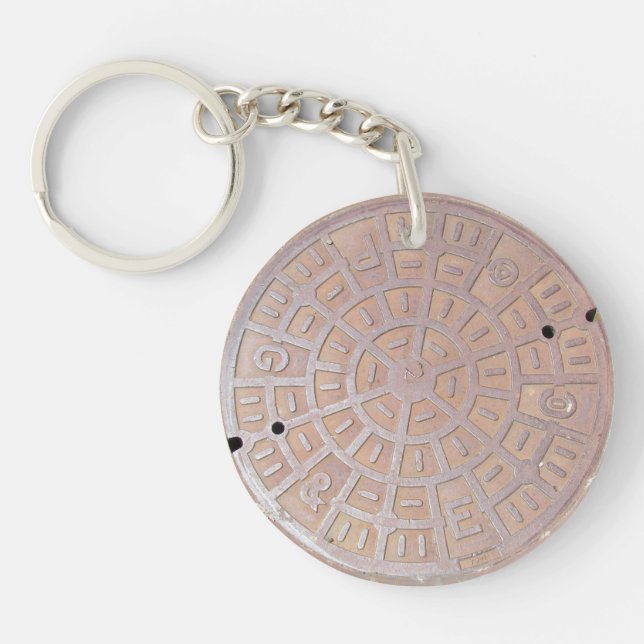 Keychain - Man hole cover (Front)