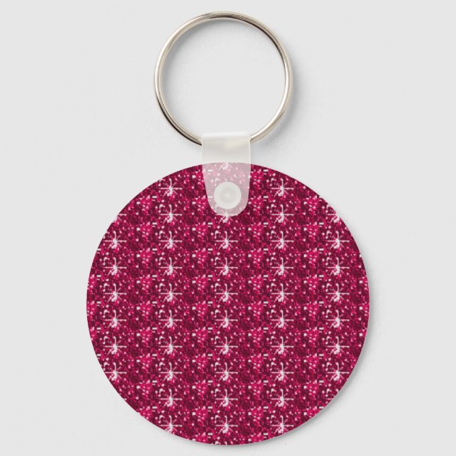 Keychain Maroon Glitter (Front)