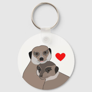 Keychain "Meerkats in Love"