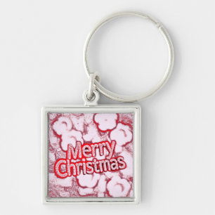 Keychain, Merry Christmas pink colour classic Keychain