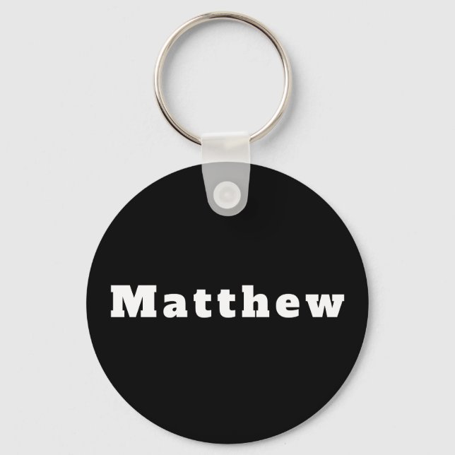 keychain named Matthew (Front)