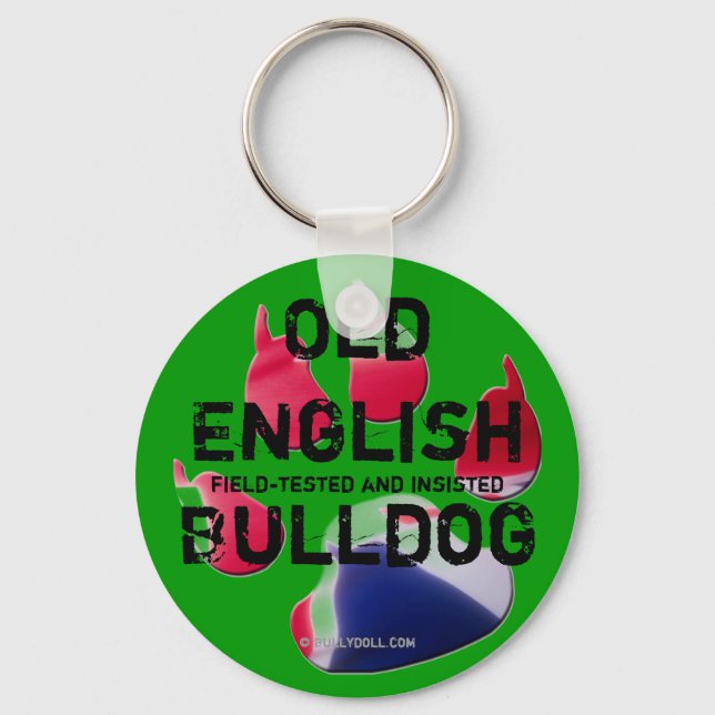 Keychain Old English Bulldog (Front)
