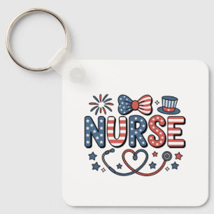 Keychain-Patriotic 4th of July Keychain