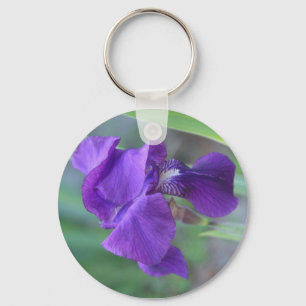 Keychain, "Purple Iris" Keychain