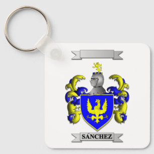 Keychain Sanchez Surname And Shield