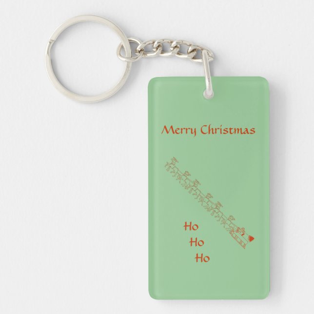Keychain - Santa and Sleigh (Front)
