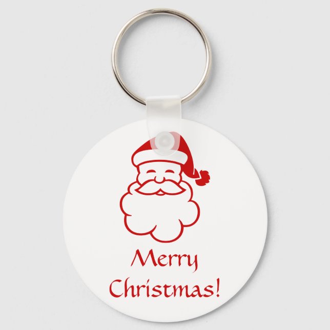 Keychain - Santa's Face (Front)
