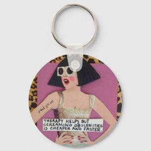 Keychain-therapy helps but screaming obscenities i keychain