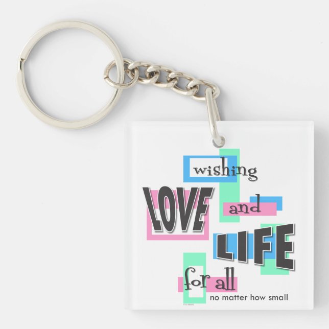 Keychain to promote life. (Front)
