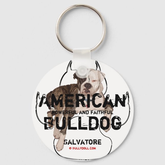 Keychain Unikat Salvatore American Bulldog (Front)