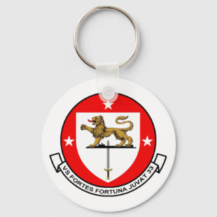 Keychain, VS-33 SCREWBIRDS FORTES FORTUNA JUVAT Keychain