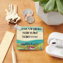 Keychain West, Virginia, Customizable