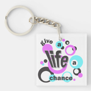 Keychain with a bubbly design.