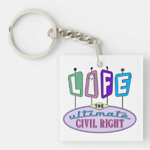 Keychain with a pro-life design.