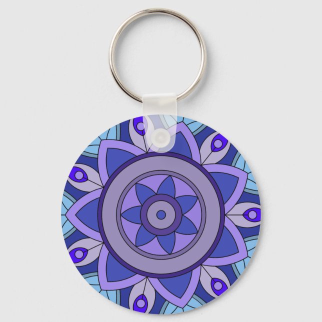 Keychain with blue creativity (Front)