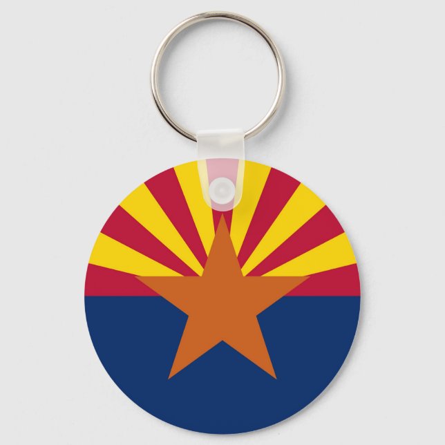 Keychain with Flag of Arizona State (Front)