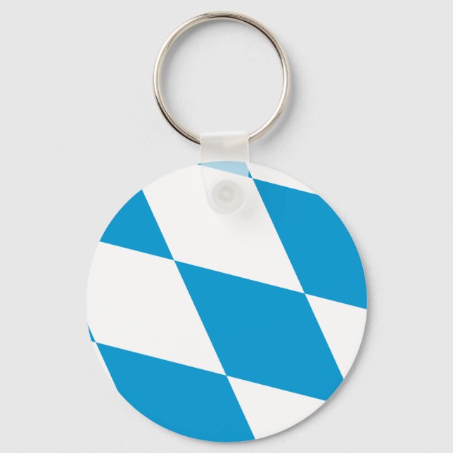 Keychain with Flag of Bavaria, Germany (Front)