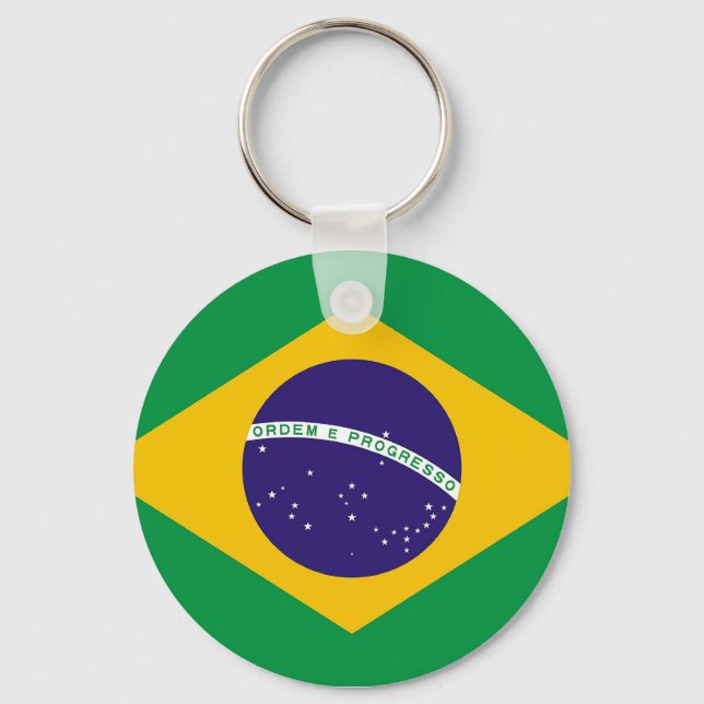 Keychain with Flag of Brazil (Front)