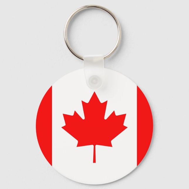 Keychain with Flag of Canada (Front)