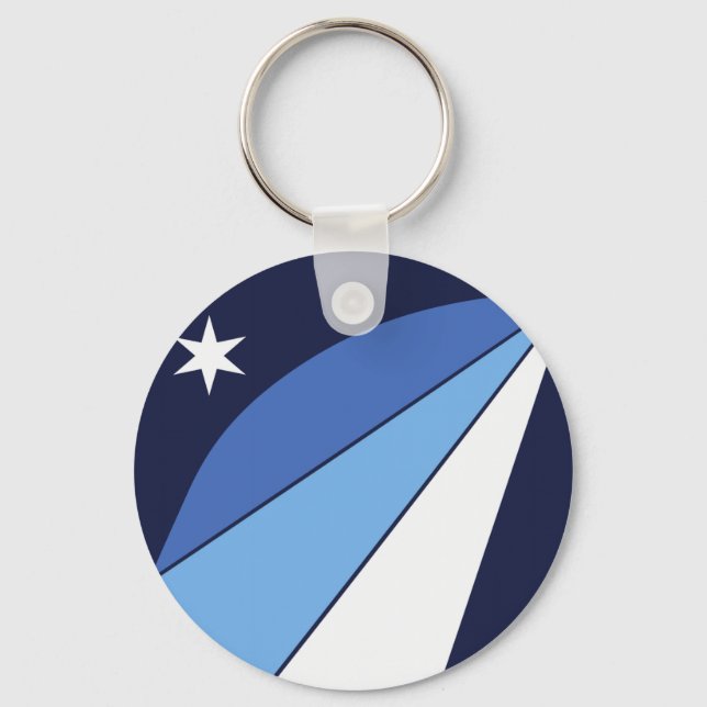 Keychain with Flag of Columbia, South Carolina (Front)