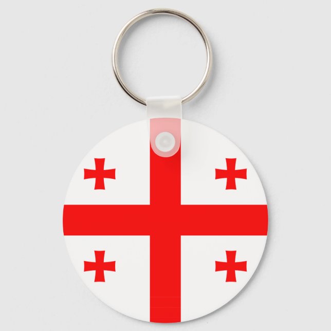 Keychain with Flag of Georgia (Front)