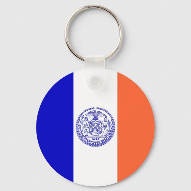 Keychain with Flag of New York City (Front)