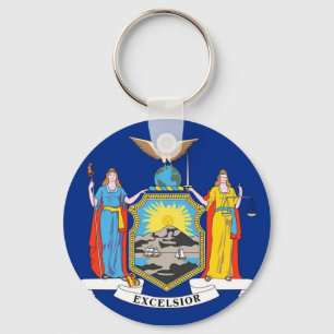 Keychain with Flag of New York State