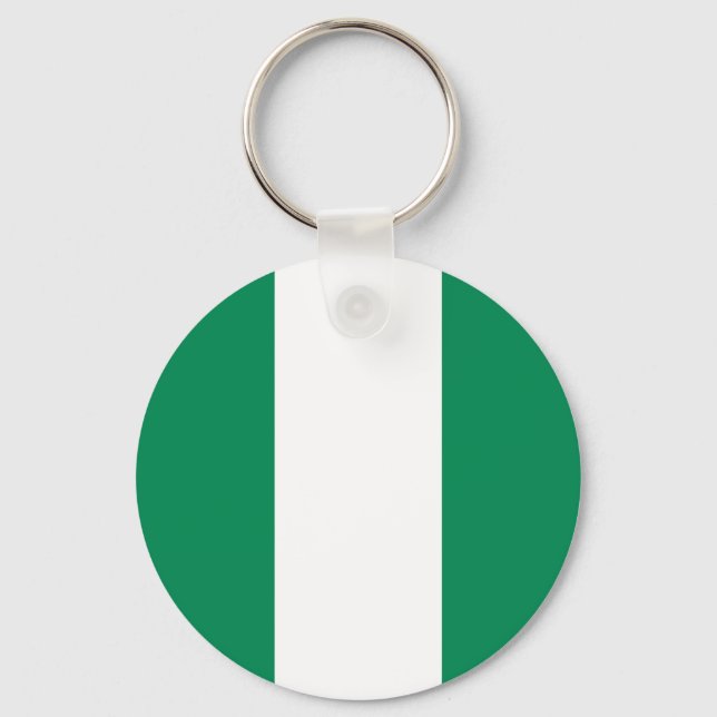 Keychain with Flag of Nigeria (Front)