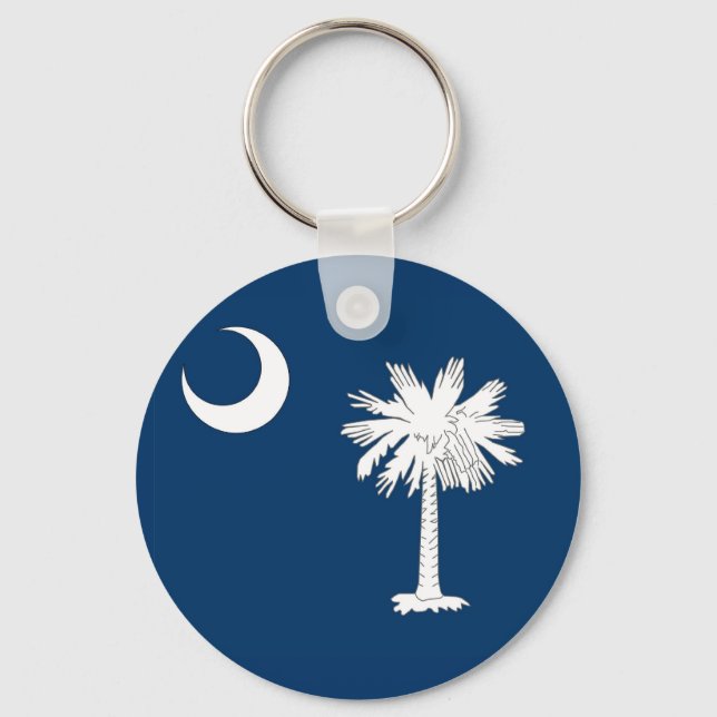 Keychain with Flag of South Carolina State (Front)
