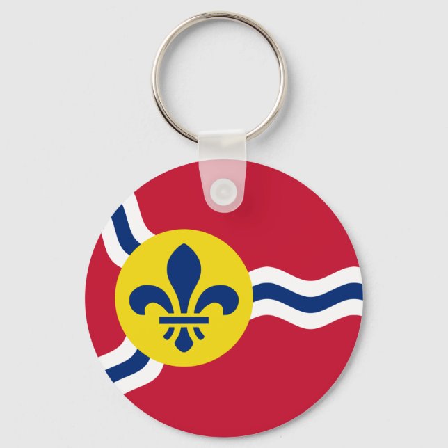 Keychain with Flag of St. Louis, Missouri (Front)