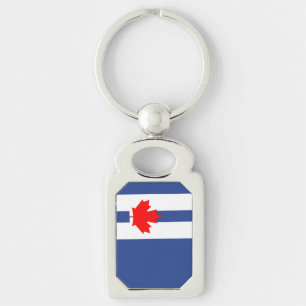 Keychain with flag of Toronto