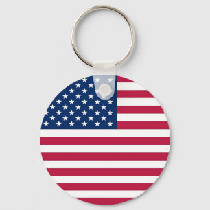 Keychain with Flag of USA