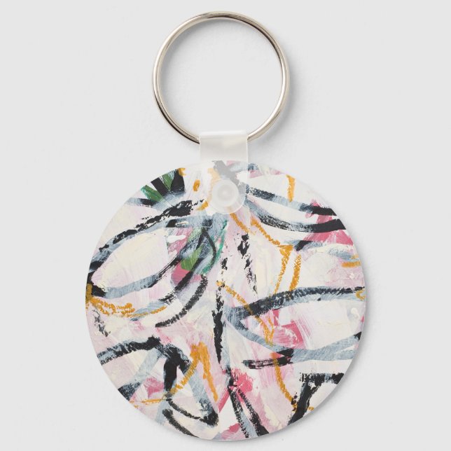 Keychain with Hand Painted Design (Front)