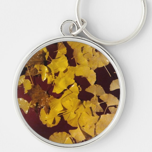 Keychain with yellow leaves (Front)