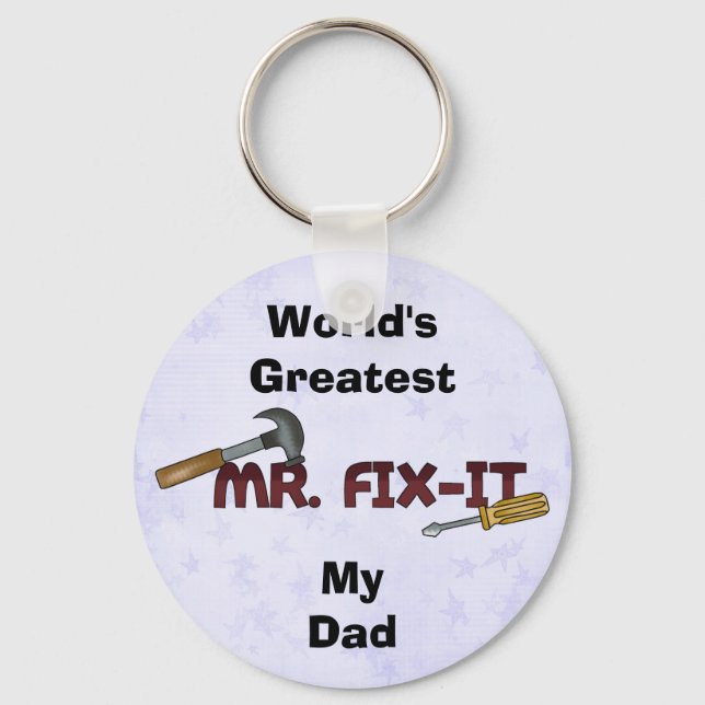 Keychain-World's Greatest Dad-Mr Fix it Keychain (Front)