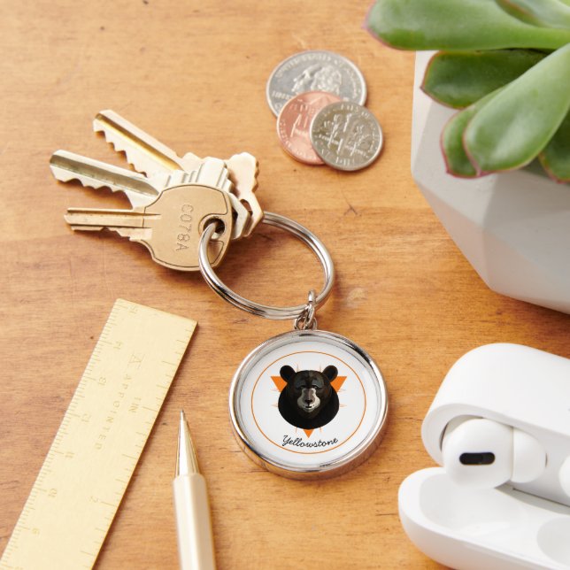 Keychain-Yellowstone Bear Keychain (Desk)