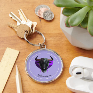 Keychain-Yellowstone Buffalo Keychain