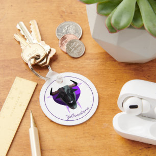 Keychain-Yellowstone Buffalo Keychain