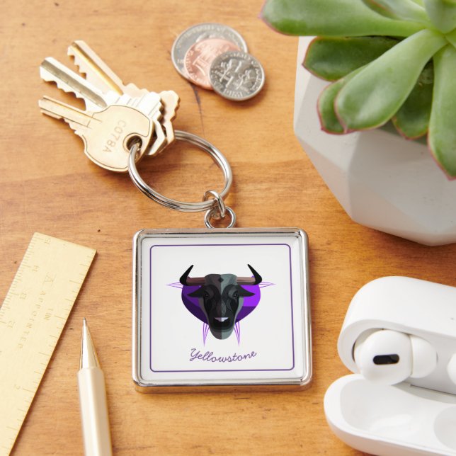 Keychain-Yellowstone Buffalo Keychain (Desk)