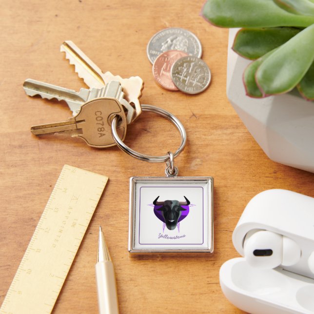Keychain-Yellowstone Buffalo Keychain (Desk)