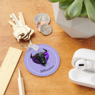 Keychain-Yellowstone Buffalo Keychain